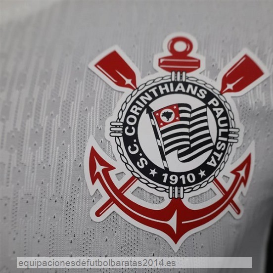 Nuevo 1ª Jugadores Camiseta Corinthians Paulista 24/25 Blanco Negro Baratas